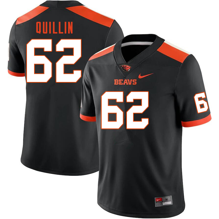 Men #62 Joe Quillin Oregon State Beavers College Football Jerseys Sale-Black